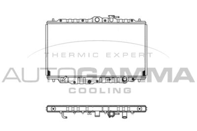 Радиатор, охлаждение двигателя AUTOGAMMA 101440 для HONDA PRELUDE