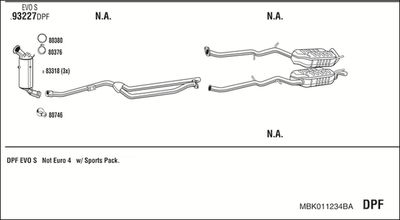 Układ wydechowy WALKER MBK011234BA