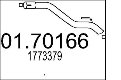 Rura wydechowa MTS 01.70166