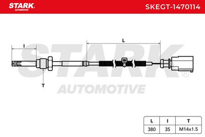 датчик, температура на изгорелите газове STARK SKEGT-1470114