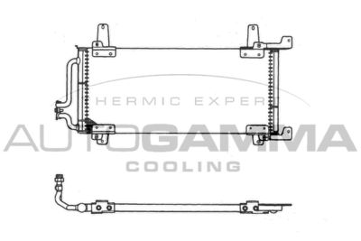 Конденсатор, кондиционер AUTOGAMMA 101802 для RENAULT 21