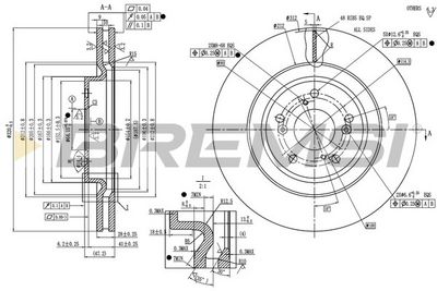 DISC FRANA BREMSI CD9069V