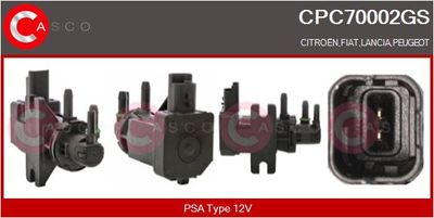 Měnič tlaku, výfukový systém CASCO CPC70002GS