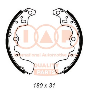 Комплект тормозных колодок IAP QUALITY PARTS 705-16061 для SUZUKI SWIFT