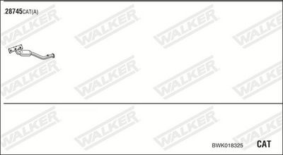 Изпускателна система WALKER BWK018325