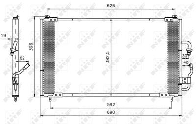 CONDENSATOR CLIMATIZARE NRF 35153