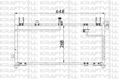 Конденсатор, кондиционер KRAFTVOLL GERMANY 08060036 для MAZDA 323
