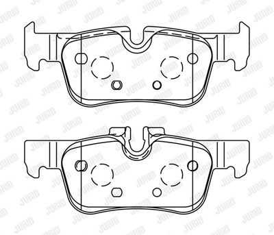 BREMSBELAGSATZ SCHEIBENBREMSE JURID 573767J