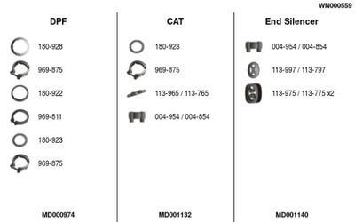 Układ wydechowy FA1 WN000559