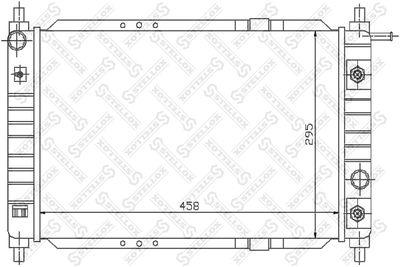 Радиатор, охлаждение двигателя STELLOX 10-25328-SX для DAEWOO MATIZ