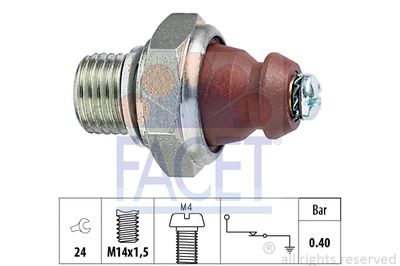 Датчик давления масла FACET 7.0074 для MERCEDES-BENZ T1