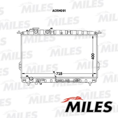 Радиатор, охлаждение двигателя MILES ACRM091 для HYUNDAI XG