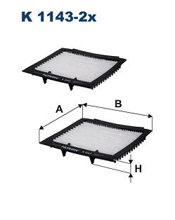 Filter, cabin air K 1143-2x