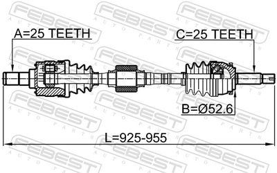 Drive Shaft 1214-SOLRH