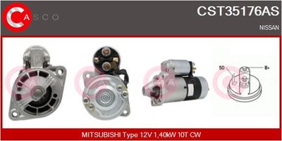 Стартер CASCO CST35176AS для NISSAN 200SX