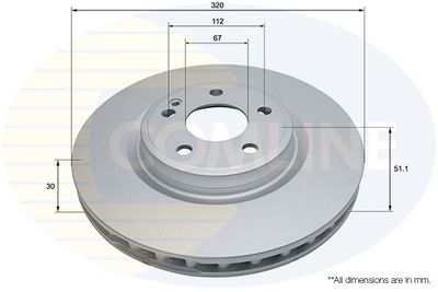 Tarcza hamulcowa COMLINE ADC1676V