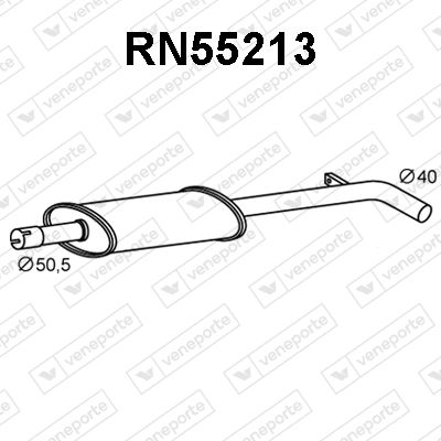 Предглушитель выхлопных газов VENEPORTE RN55213 для RENAULT MODUS