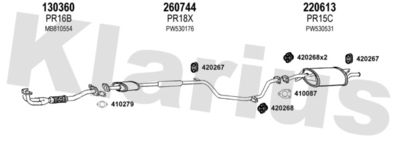Układ wydechowy KLARIUS 700032E