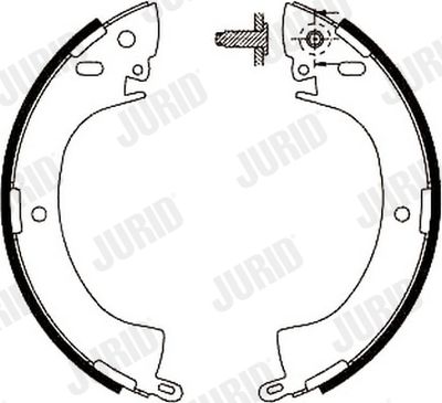 Комплект тормозных колодок JURID 361374J для MITSUBISHI L