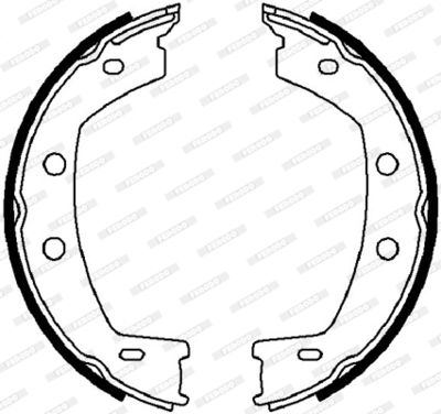 Bromsbackar, sats, parkeringsbroms FERODO FSB4032