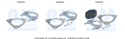 Монтажный комплект, катализатор BM CATALYSTS FK80343 для VW TOUAREG