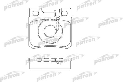 Комплект тормозных колодок, дисковый тормоз PATRON PBP644 для MERCEDES-BENZ 190