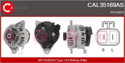 Генератор CASCO CAL35169AS для MITSUBISHI CARISMA