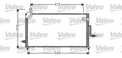 VALEO Condensor, airconditioning (818060)