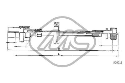 Hřídel tachometru Metalcaucho 81730