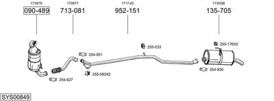 SISTEM DE ESAPAMENT BOSAL SYS00849