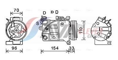 COMPRESOR CLIMATIZARE AVA Clever Choice VOAK183