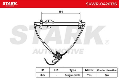 стъклоподемник STARK SKWR-0420136