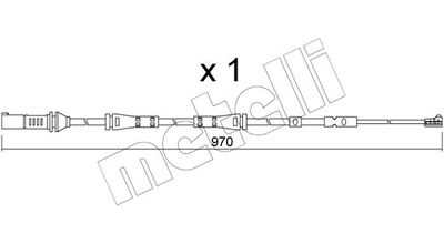 METELLI SU.375 Датчик износа тормозных колодок  для BMW i8 (Бмв И8)