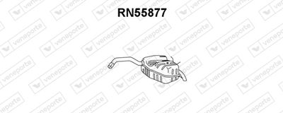 Глушитель выхлопных газов конечный VENEPORTE RN55877 для RENAULT SAFRANE