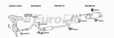 Układ wydechowy EUROFLO CNC4PI166001B