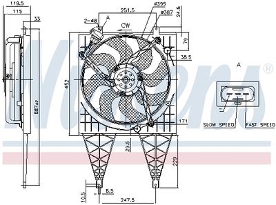 VENTILATOR RADIATOR NISSENS 85797 5