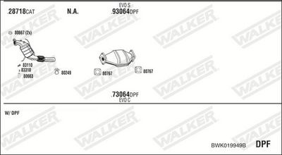 Изпускателна система WALKER BWK019949B