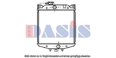 Радиатор, охлаждение двигателя AKS DASIS 360014N для DAIHATSU CHARADE