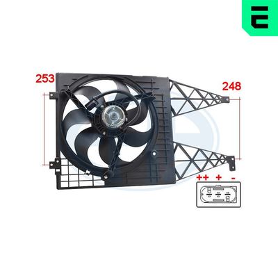 VENTILATOR RADIATOR ERA 352046