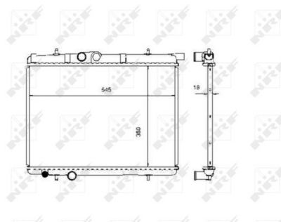 Radiator, engine cooling 509524