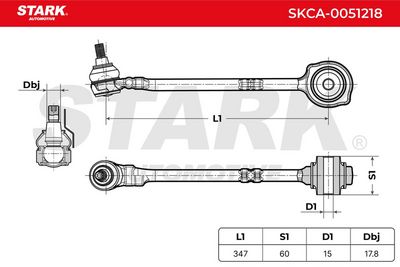 носач, окачване на колелата STARK SKCA-0051218