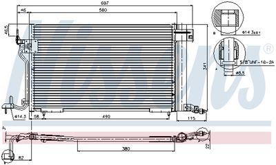 CONDENSATOR CLIMATIZARE NISSENS 94313 6