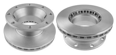 Brake disc voor Links/Rechts (377mmx45mm) past: DAF F 600, F 800  AVIA D-LINE 12.86-