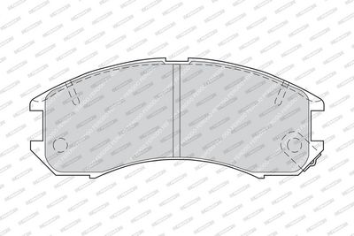 BREMSBELAGSATZ SCHEIBENBREMSE FERODO FDB576 1