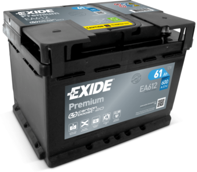 Стартерная аккумуляторная батарея EXIDE EA612 для OPEL CORSA