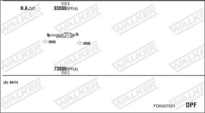 SISTEM DE ESAPAMENT WALKER FOK007021