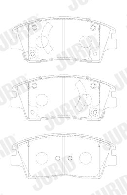 Brake Pad Set, disc brake 574012J