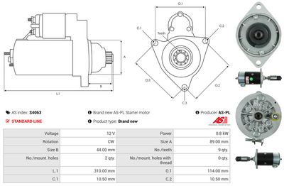 STARTER AS-PL S4063 4