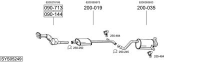 Układ wydechowy BOSAL SYS05249