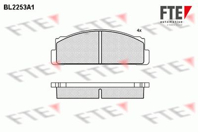Комплект тормозных колодок, дисковый тормоз FTE 9010696 для SEAT 132